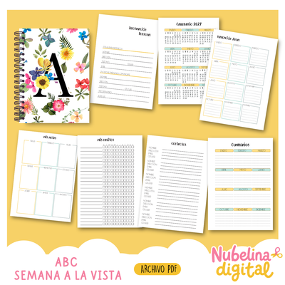 🌈✨ Agenda Semana a la Vista ABC ✨🌈