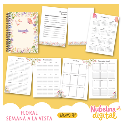 🌸✨ Agenda 2027 – Floral ✨🌸