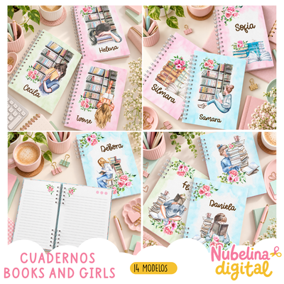 📚✨ CUADERNOS BOOKS AND GIRLS ✨📚