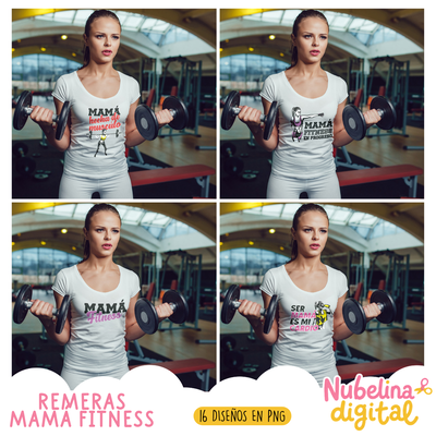 👕💪 REMERAS MAMÁ FITNESS 💖✨