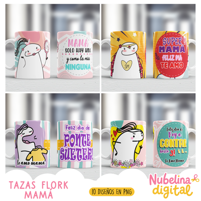 ☕💖 TAZAS FLORK MAMÁ 💖☕