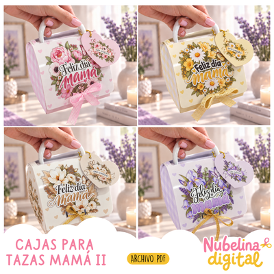 ☕💖 CAJAS PARA TAZAS MAMÁ II 💖☕
