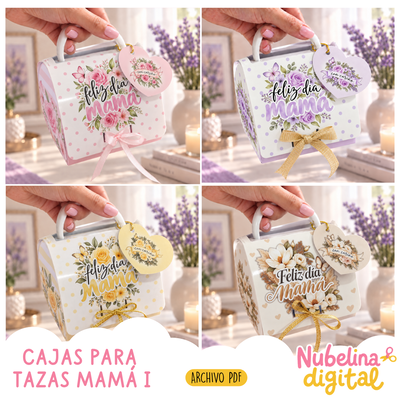 ☕💖 CAJAS PARA TAZAS MAMÁ I 💖☕