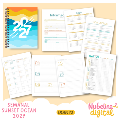 🌊🌅 AGENDA OCEAN SUNSET SEMANAL 2027 🌅🌊