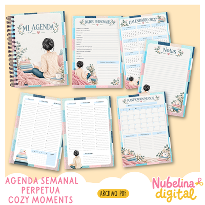 ☕📚 AGENDA SEMANAL PERPETUA COZY MOMENTS 🩷✨
