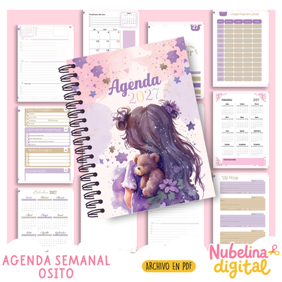 🧸🤎 AGENDA OSITO SEMANAL 🤎🧸