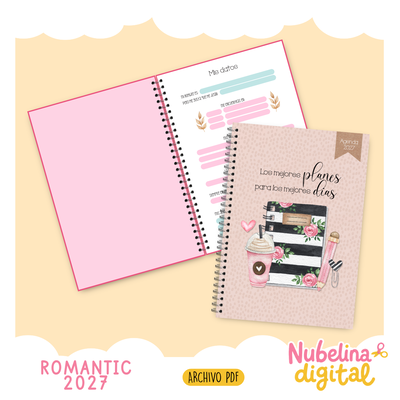 💕🌹 ROMANTIC AGENDA SEMANAL 2027 🌹💕