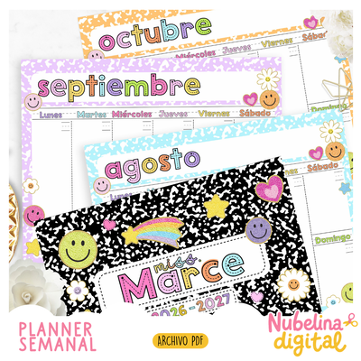 🗓️✨ PLANNER SEMANAL 📚💖