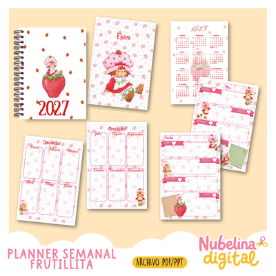 🍓 Planner Semanal Frutillitas🌸