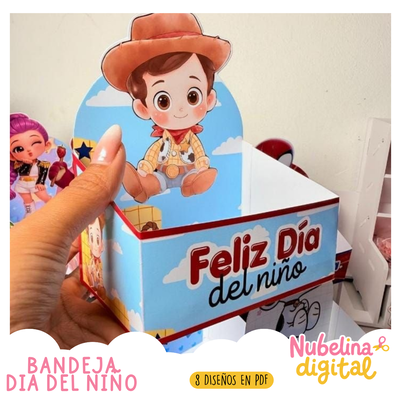 🍭🎉 Bandejas Día del Niño | 8 Diseños PDF 🧸✨