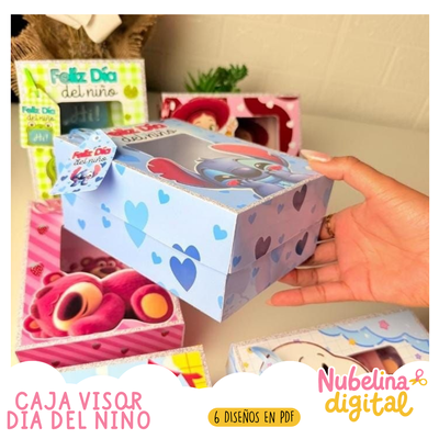 🎁👦 Caja con Visor Día del Niño | 6 Diseños PDF 🍭✨ 