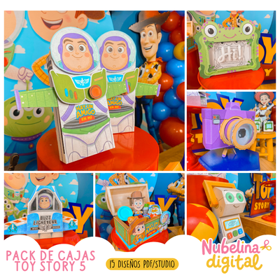 📦🤠 Pack de Cajas Toy Story 5 🎁🚀