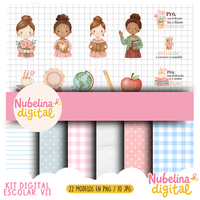 🎒✨ KIT DIGITAL ESCOLAR VII 📚🎨