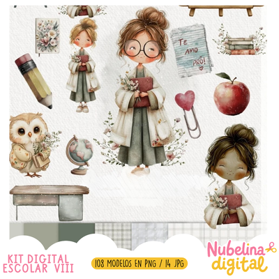 🎒✨ KIT DIGITAL ESCOLAR VIII📚🎨