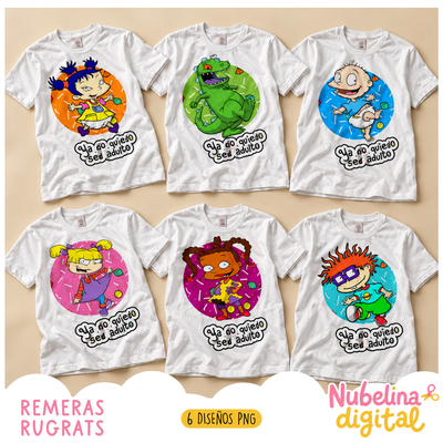 👕💜 ESTAMPAS PARA REMERAS RUGRATS 💜👕