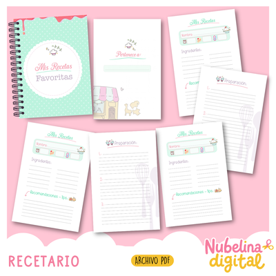 🍰📖 MIS RECETAS FAVORITAS · RECETARIO 📖🍰