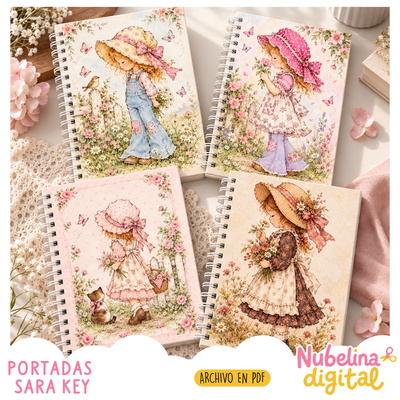 🎀📒 PACK PORTADAS SARA KEY  📒🎀