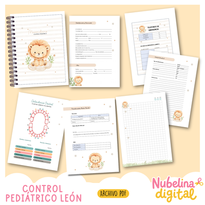 🦁💛 CUADERNO PEDIÁTRICO LEÓN 💛🦁