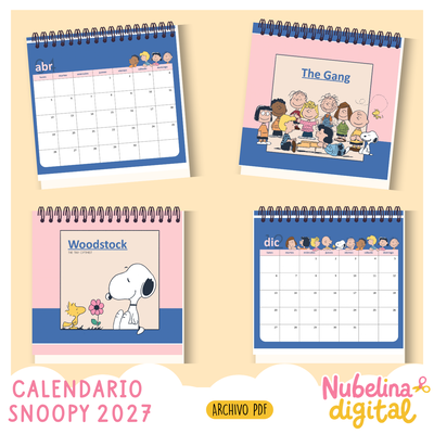🐶📅 CALENDARIO SNOOPY 2027 📅🐶