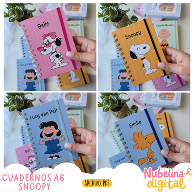 🐶✨ CUADERNO A6 SNOOPY ✨🐶