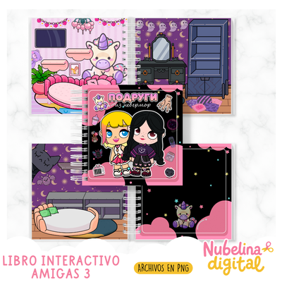 👭💖 Libro Interactivo Amigas 3  📖✨