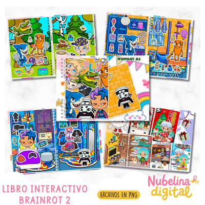 🧠🔥 Libro Interactivo Brainrot 2 🤪✨ 