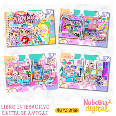 🏡👭 Libro Interactivo Casita de Amigas