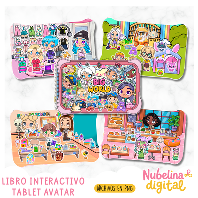 📱✨ Libro Interactivo Tablet Avatar📖