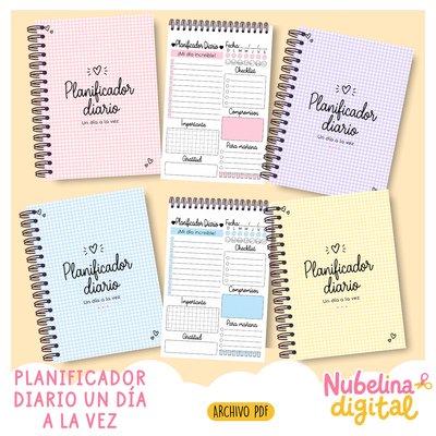 📝✨ PLANIFICADOR DIARIO · UN DÍA A LA VEZ ✨📝