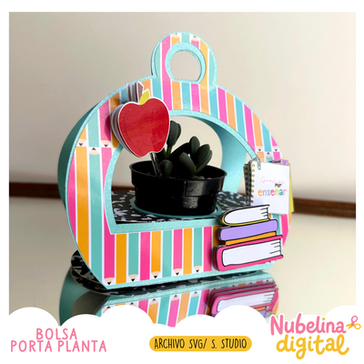 🍎 Bolsa para Planta Día del Maestro🌿🎁