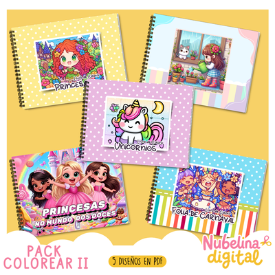 🎨🖍️ Mega Libro para Colorear II 👑🦄