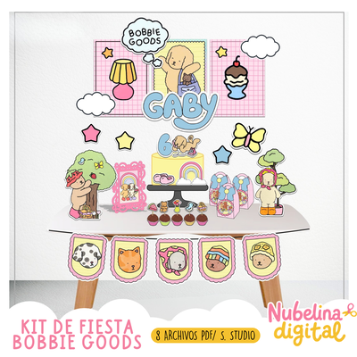 🎀🎉 KIT DE FIESTA BOBBIE GOODS  🍭✨