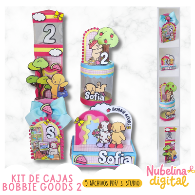 🍭🎀 KIT DE CAJAS BOBBIE GOODS 2  🎁✨