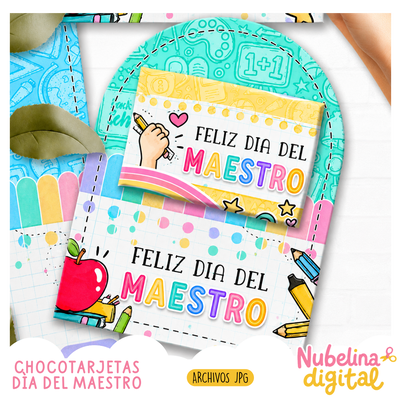 🍫🍎 Chocotarjeta Día del Maestro  💝✏️