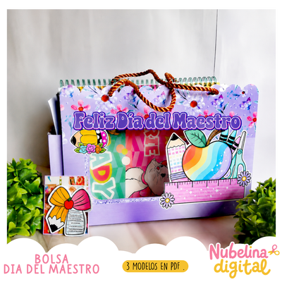 🎁🍎 Bolsas Día del Maestro  📚💖