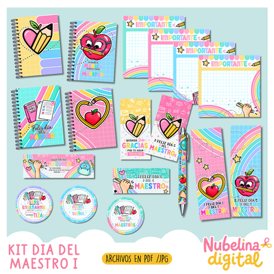 🍎📚 Kit&nbsp; de escritorio Día del Maestro 1 🎁✏️
