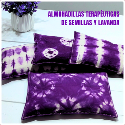 ALMOHADILLA DE SEMILLAS - MODELO BATIK VIOLETA