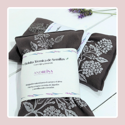 Almohadilla de Mijo y Lavanda - Modelo Chocolate