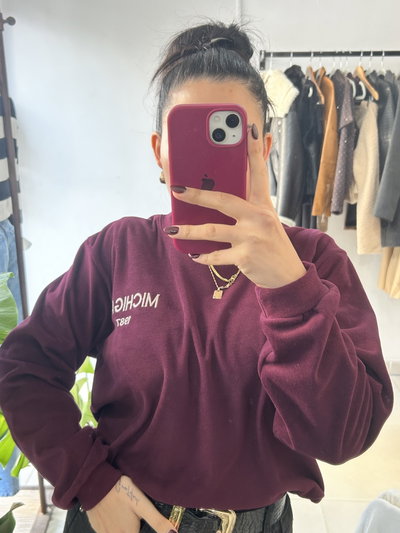 Buzo Michigan Bordo