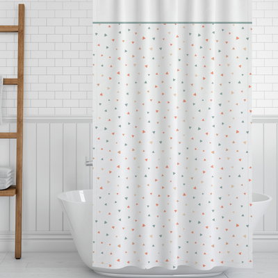 Cortina de Baño - Triangulitos terrosos