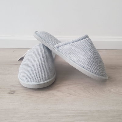 Pantufla Mujer Waffle - Gris