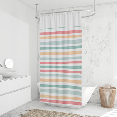Cortina de Baño - Acuarela colores