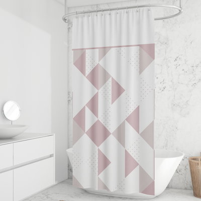 Cortina de Baño - Geo Rosa
