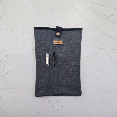 Nairobi funda de libro/tablet - Azul Melange