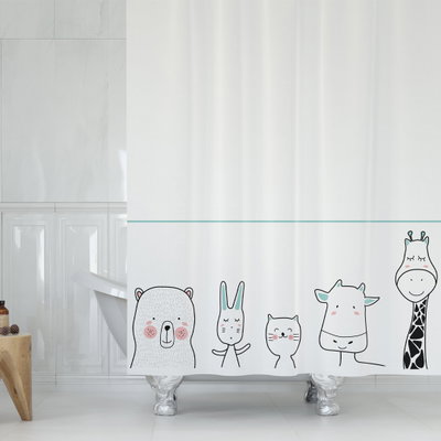 Cortina de Baño - Animales
