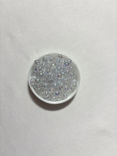 PERLAS PLÁSTICAS TORNASOLADAS 