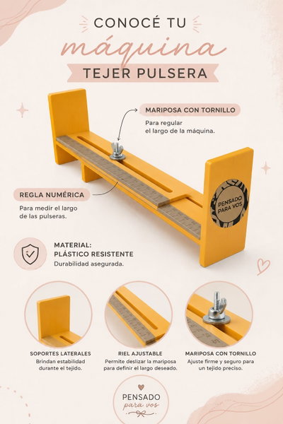 HERRAMIENTA PARA TEJER PULSERAS