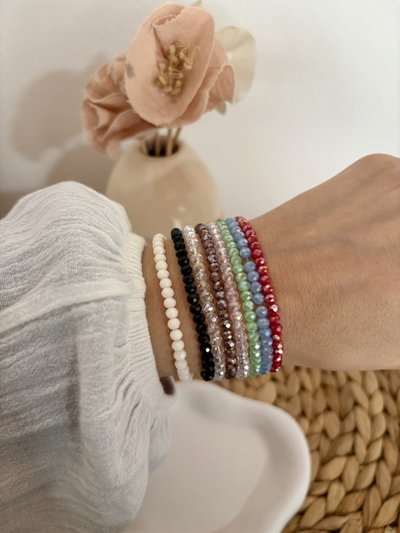 PACK X 8 pulsera cristal