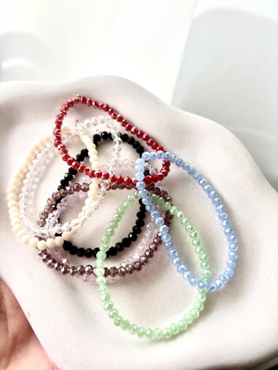 PACK X 8 pulsera cristal