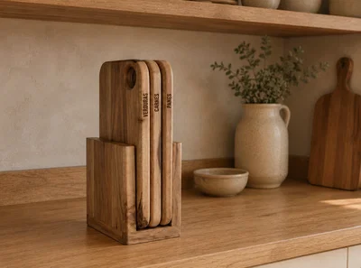 Kit x3 Tablas Petiribi ( Verduras, Carnes y Panes )